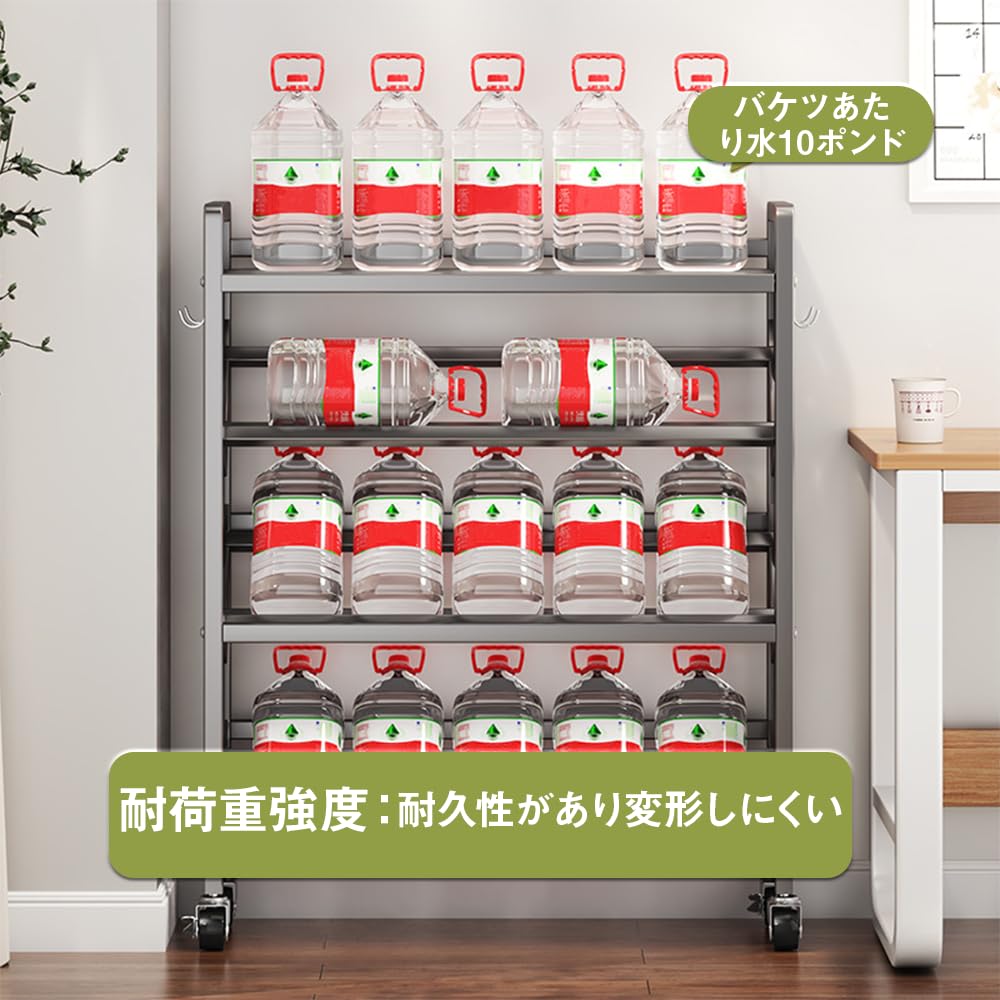 Amazon.co.jp: 本棚 キャスター付き ファイルワゴン 収納ラック